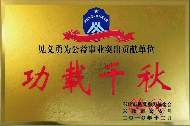 2012年见义勇为公益事业突出